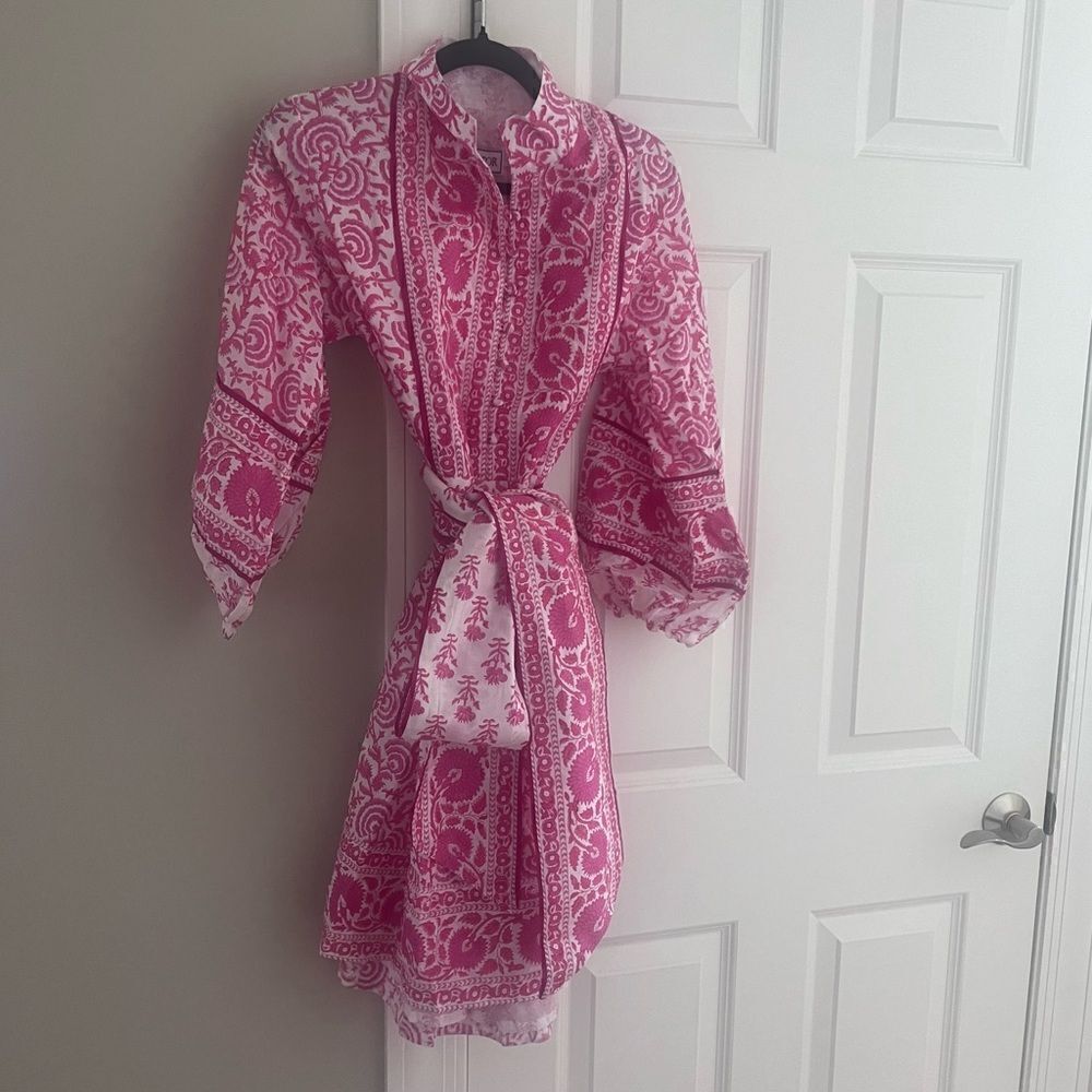 Sue Sartor XL Flounce Shorty - Pink Cayenne Fan - New